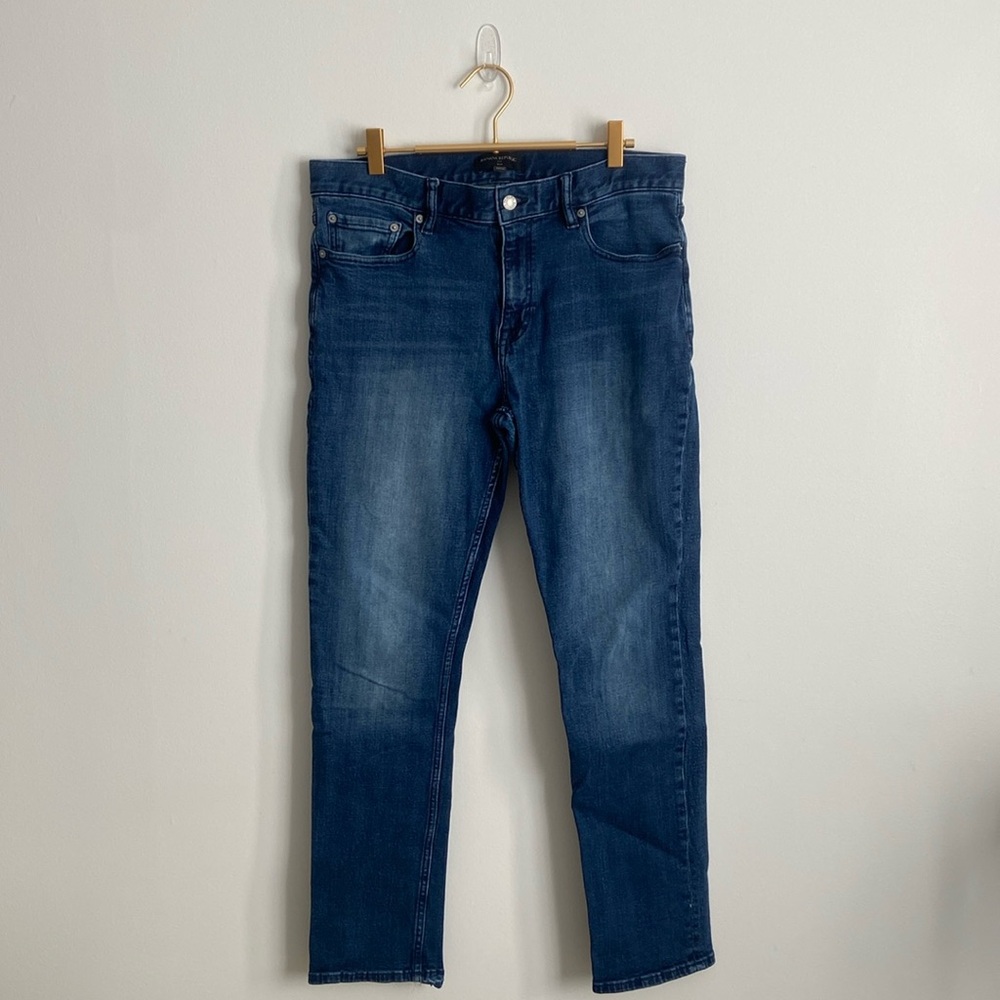 Banana Republic Factory Blue Straight Jeans Classic Style